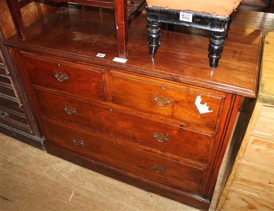 Edwardian walnut chest of drawers